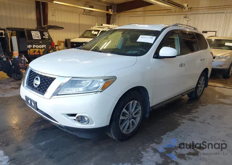 2016 Nissan Pathfinder Sv z USA, uszkodzony, nr VIN 5N1AR2MM9GC670685